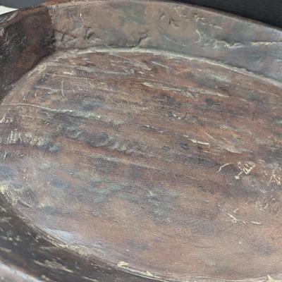 Primitive Hand Crafted Wooden Bowl