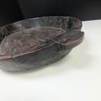 Primitive Hand Crafted Wooden Bowl