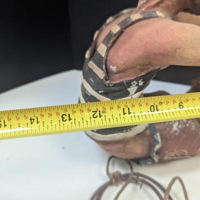 Hanging Painted Clown Sculpture