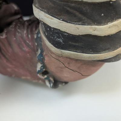 Hanging Painted Clown Sculpture