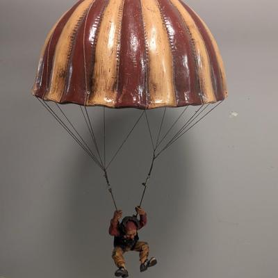 Vintage Large Parachute With Clown