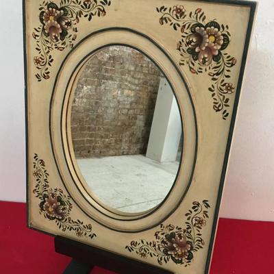 Tole painted mirror frame 20