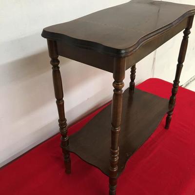 Walnut End Table 1940's Hall or Entry Table 
