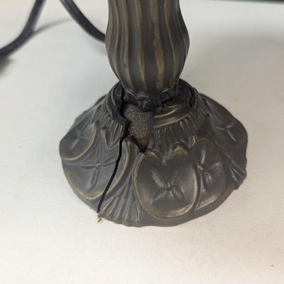 American Winter Scene Currier & Ives Glass Lamp - Works