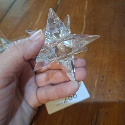 Rosenthal Kosta Sterne 9-point star crystal candle holders.