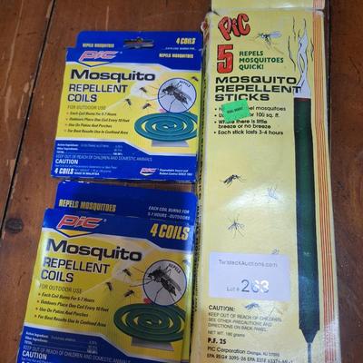Mosquito repellent sticks and coils