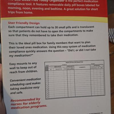 two boxes of Acu-Life Deluxe Pill Organizers, "One Week Plus Today