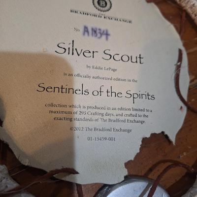 Native American-inspired wolf dreamcatcher, from The Bradford Exchange. Has some damage