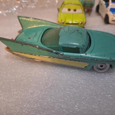 die-cast vehicles from the Disney/Pixar Cars franchise, Flo, Ramon and others.