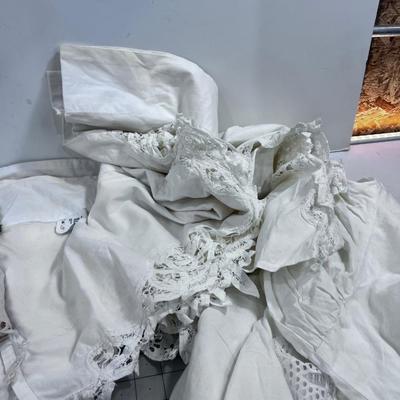 Mixed Large Lot of Victorian and White Battenberg Items