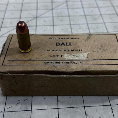Box of 50, 45-Calibur M1911 Ball 