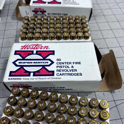 4 Boxes of 38 and 357 Brass only 