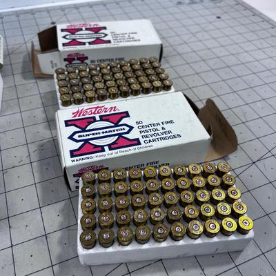 4 Boxes of 38 and 357 Brass only 