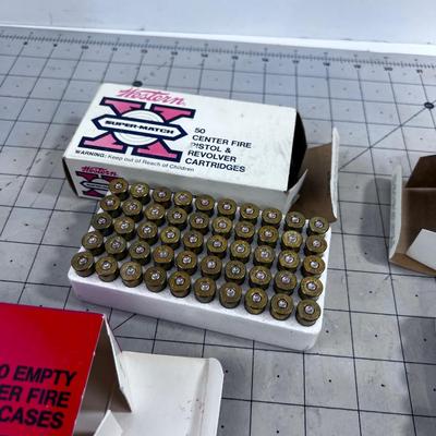 4 Boxes of 38 and 357 Brass only 