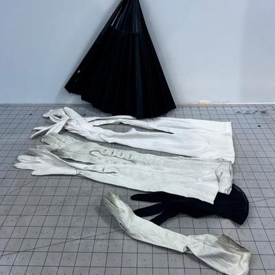 Vintage / Antique Gloves and Fan 