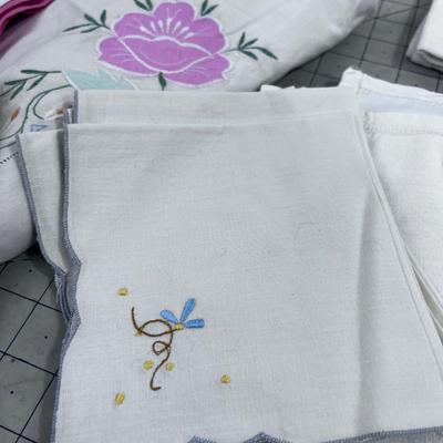 Mixed Lot of Colored Table Cloths 