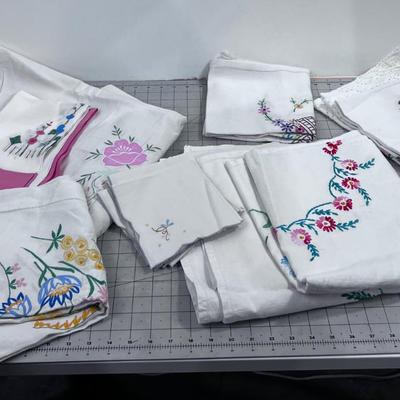 Mixed Lot of Colored Table Cloths 