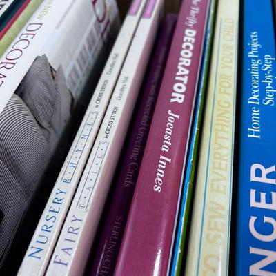 Case of Crafting Sewing Older Books. 