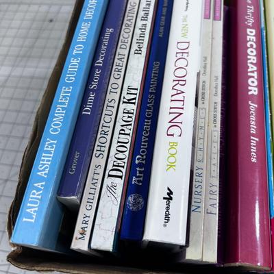 Case of Crafting Sewing Older Books. 