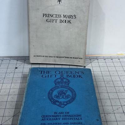 2 Books on The Queens Gift Book and Princess Mary 