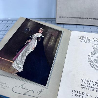 2 Books on The Queens Gift Book and Princess Mary 