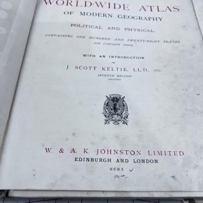 1910 WORLD Wide Atlas 
