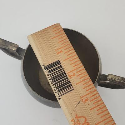 Vintage Silver Tone Creamer Sugar Bowl And Oval Serving Tray Three Piece Tabletop Set