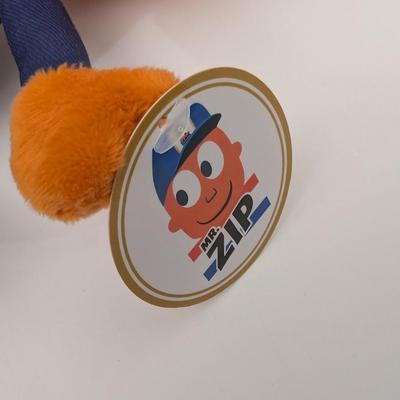 USPS Mr. Zip Plush Mail Carrier Mascot Licensed Postal Service Collectible Toy with Bag