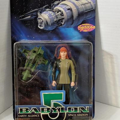 Babylon 5 Lyta Alexander Action Figure w Green Ship Previews Exclusive