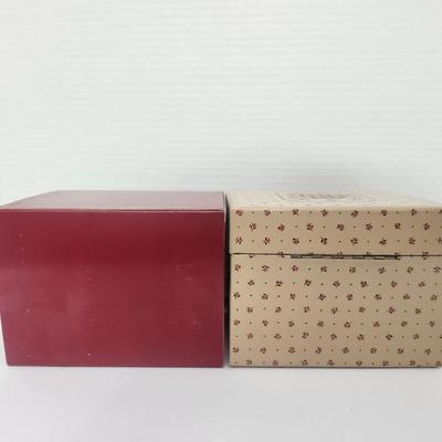 Avon Country Christmas Recipe Box 1982 Vintage Holiday Kitchen Storage Cards Divider Set