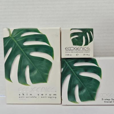 Lot of Ecogenics Skincare "Fruit Medley" Micro-Dermabrasion Cream & Serum NIB