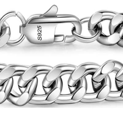 Sterling Silver Bracelets for Men Women Chain