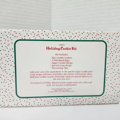 Avon Holiday Cookie Kit 1983 Vintage Christmas Baking Set Cookie Cutters Recipes Original Box