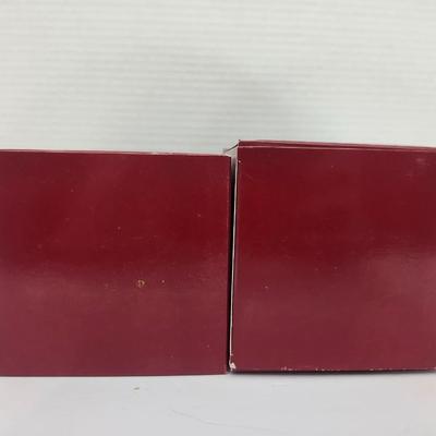Avon Country Christmas Recipe Box Lot of 2 Vintage Holiday Kitchen Storage with Dividers