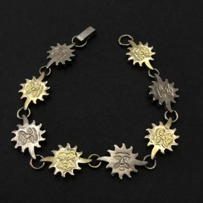 Vintage 925 silver sun ☀️ bracelet