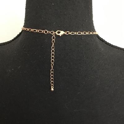 Rose gold toned owl, pendant necklace