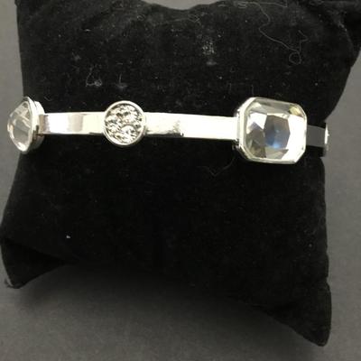 Silver, toned bangle bracelet