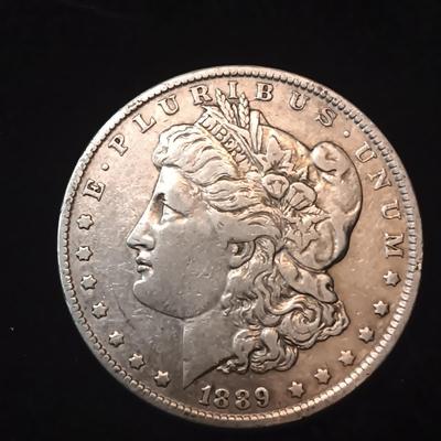 1889-O MORGAN SILVER DOLLAR