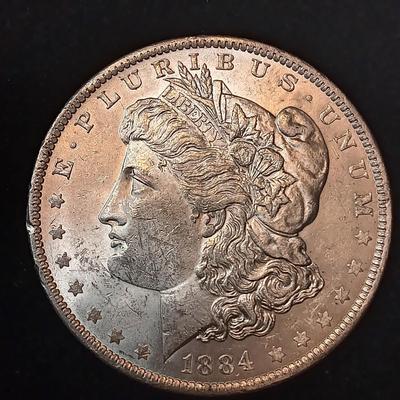 1884-O MORGAN SILVER DOLLAR