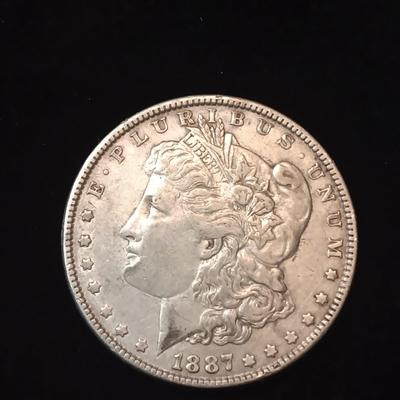 1887 MORGAN SILVER DOLLAR