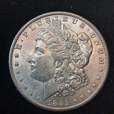 1885-O MORGAN SILVER DOLLAR