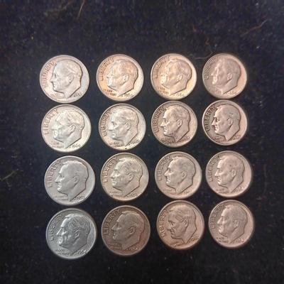 ROOSEVELT SILVER DIMES MIXED DATES