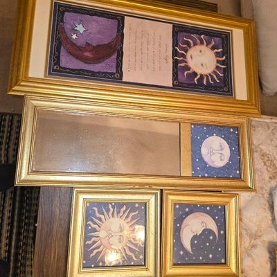 Sun and moon decor