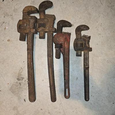 Pipe wrench lot