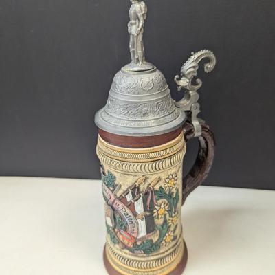 Vintage Thewalt Regimental German Beer Stein #1