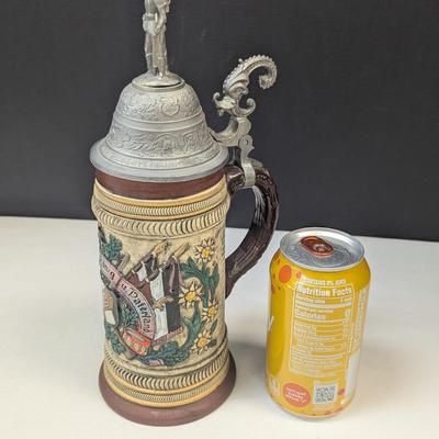 Vintage Thewalt Regimental German Beer Stein #1