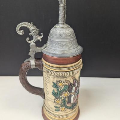 Vintage Thewalt Regimental German Beer Stein #1