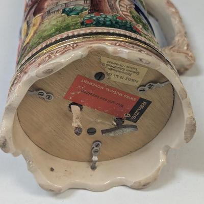 Swiss Musical Movement German Beer Stein #2
