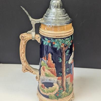 Swiss Musical Movement German Beer Stein #2