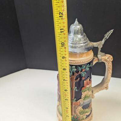 Swiss Musical Movement German Beer Stein #2